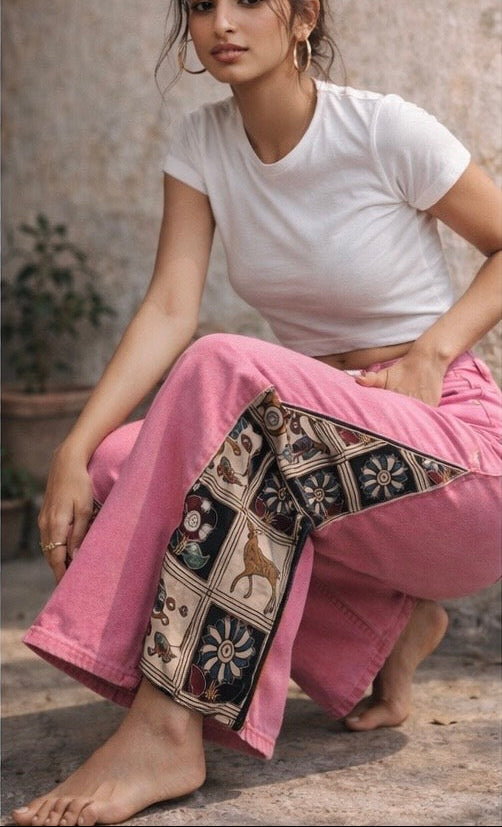 Upcycled Wide-Legged Jeans