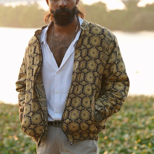 Ajrakh Bomber Jacket