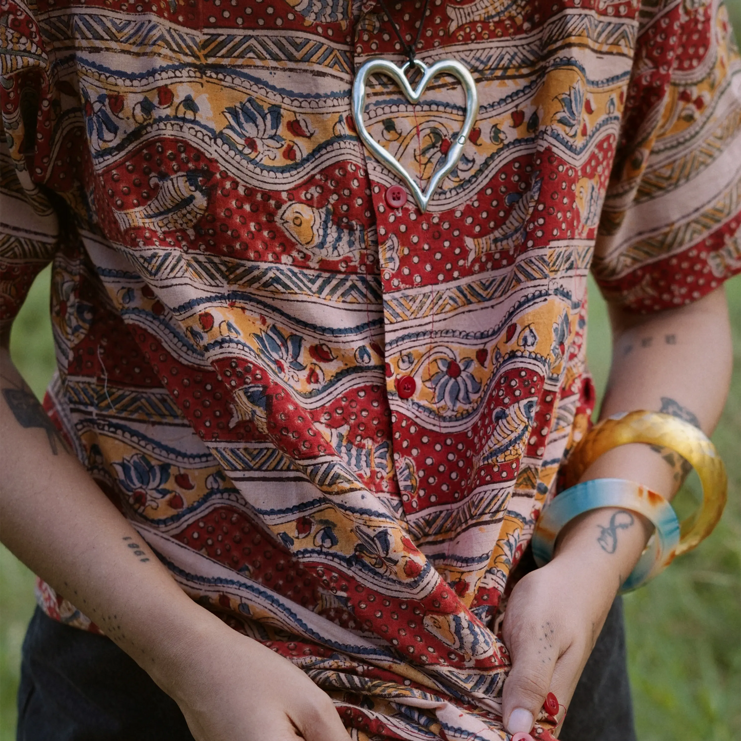 Matsya Kalamkari Cotton Unisex Shirt