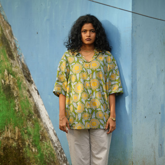 Sunny Side Up Batik Cotton Unisex Shirt