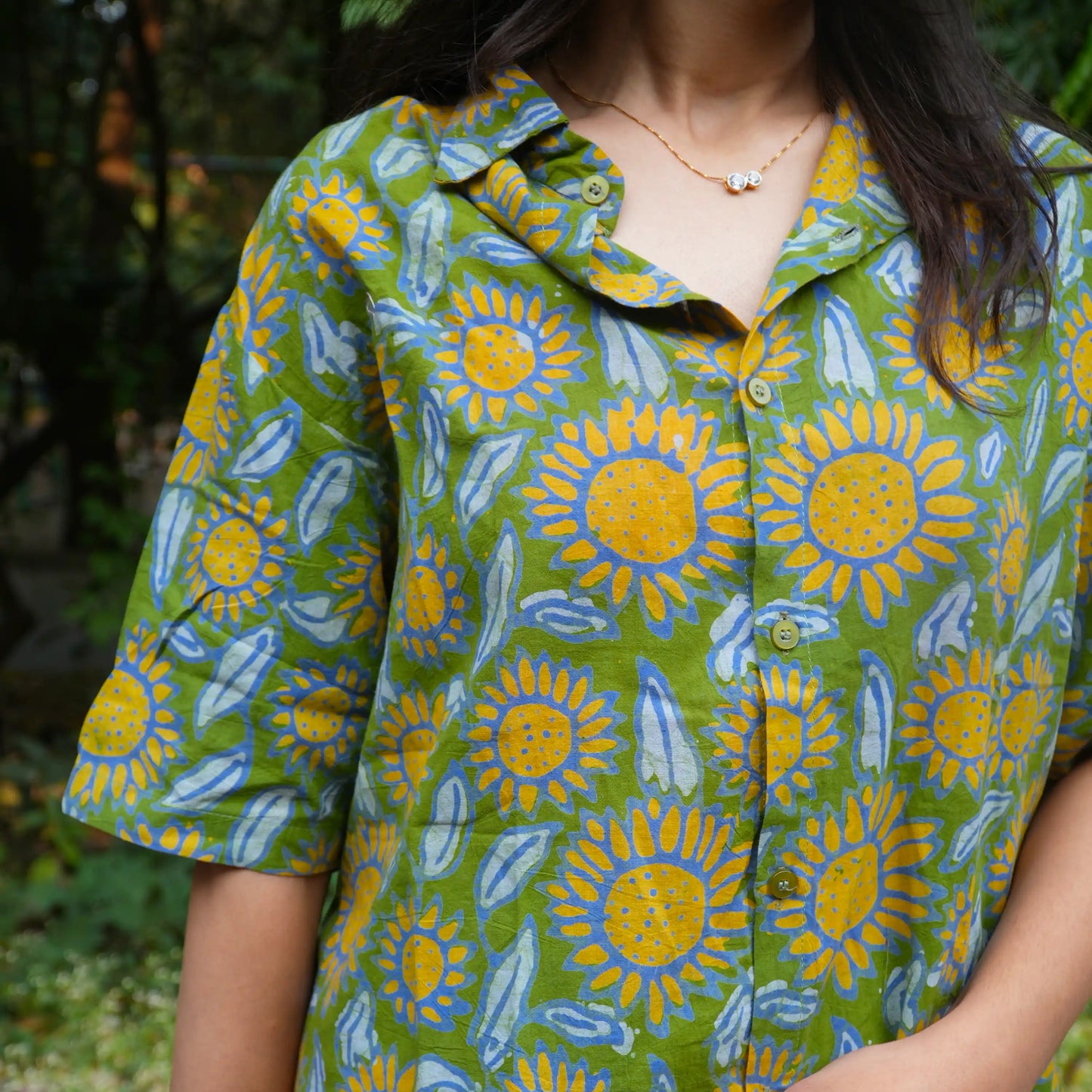 Sunny Side Up Batik Cotton Unisex Shirt