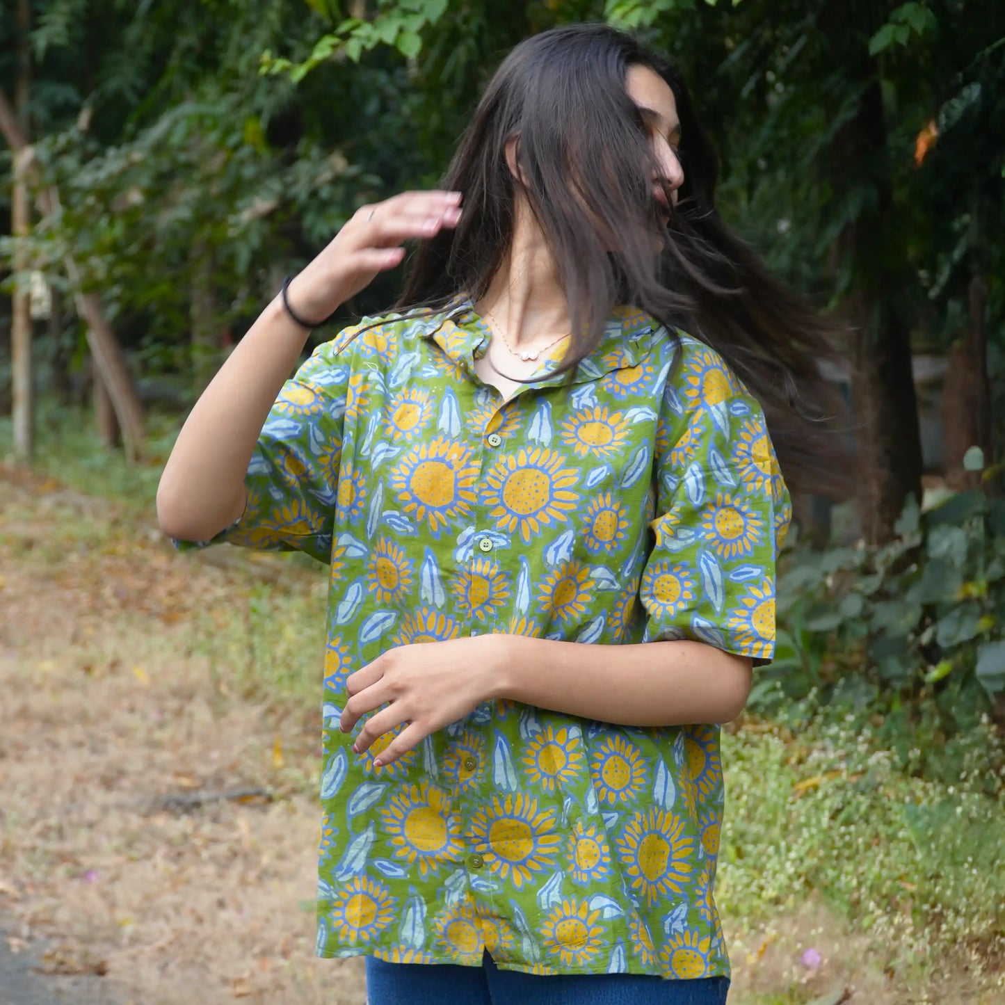 Sunny Side Up Batik Cotton Unisex Shirt