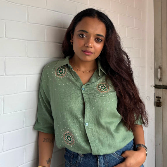 Tara-Mandala Unisex Embriodered Shirt