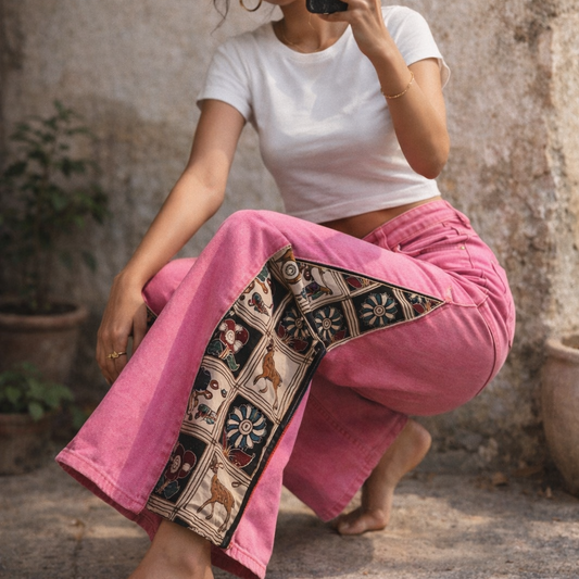 Upcycled Wide-Legged Jeans