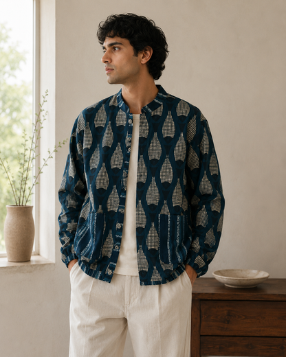 Meen Bagru Reversible Jacket