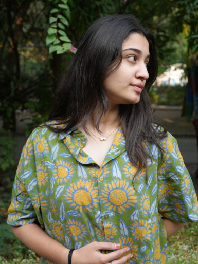 Sunny Side Up Batik Cotton Unisex Shirt