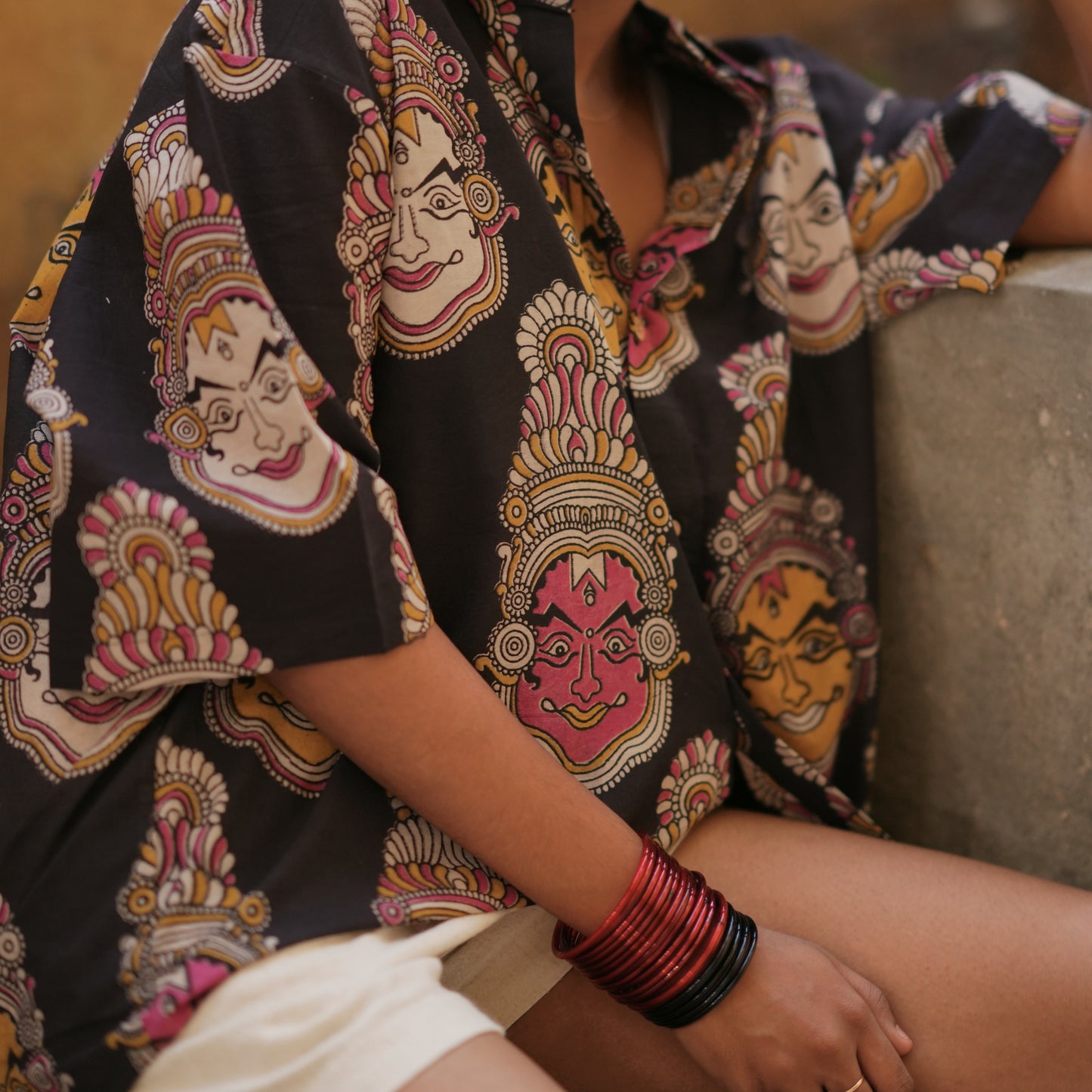 Mukham- Full Back Cotton Kalamkari Shirt