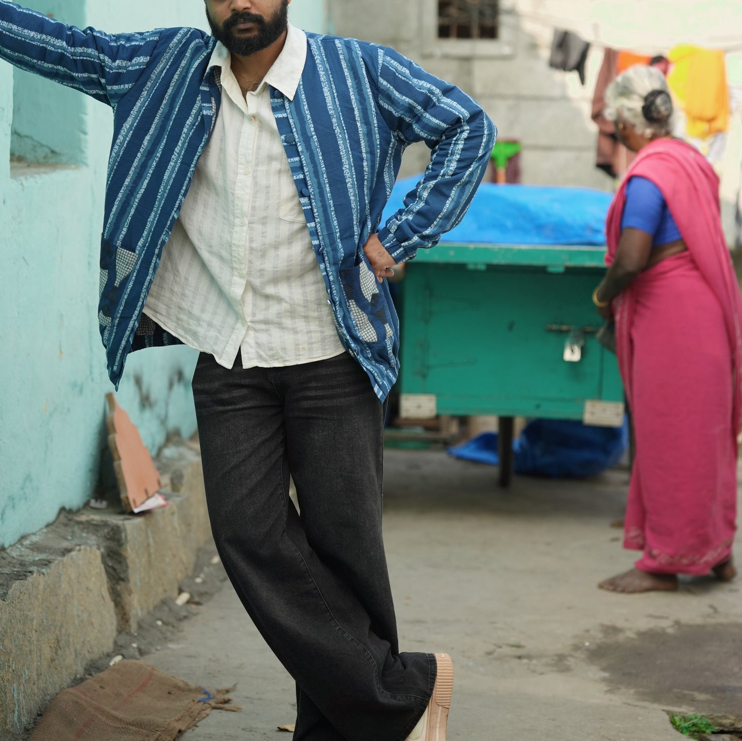 Meen Bagru Reversible Jacket