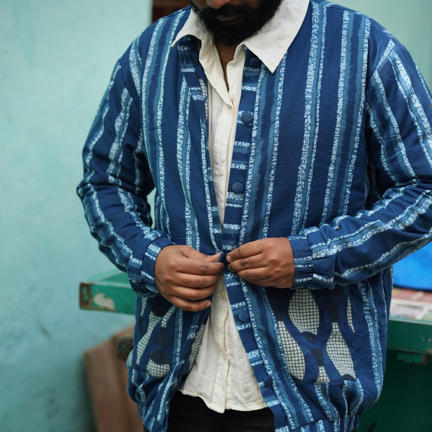 Meen Bagru Reversible Jacket