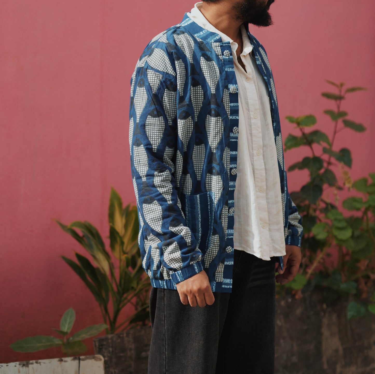Meen Bagru Reversible Jacket