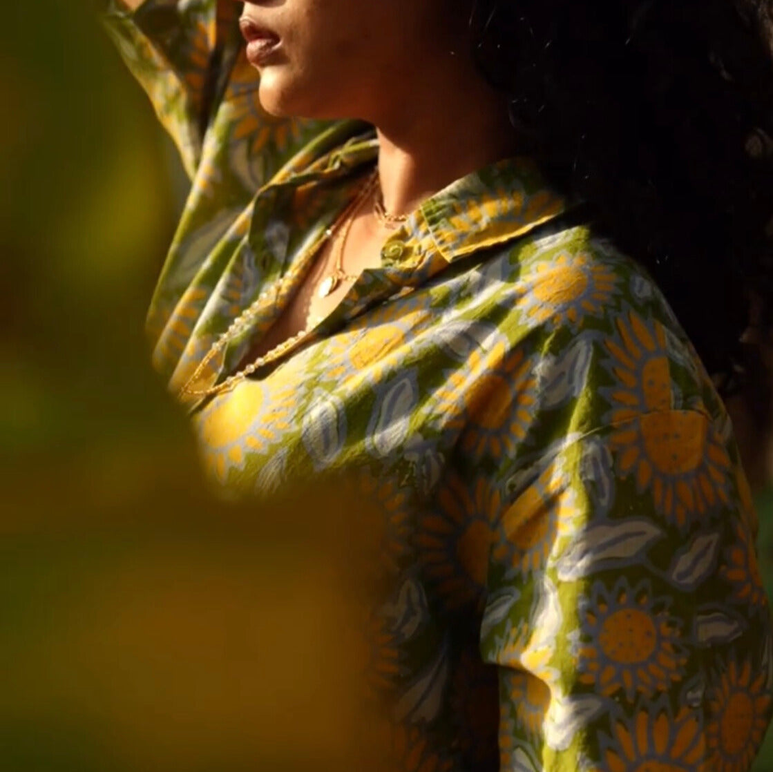 Sunny Side Up Batik Cotton Unisex Shirt
