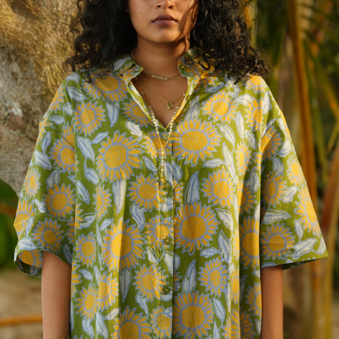 Sunny Side Up Batik Cotton Unisex Shirt