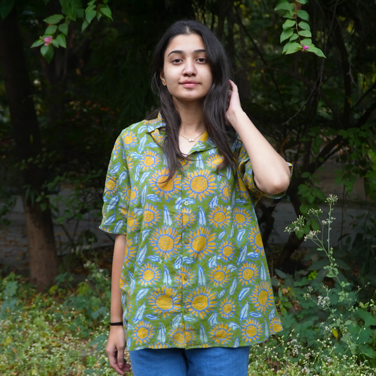 Sunny Side Up Batik Cotton Unisex Shirt