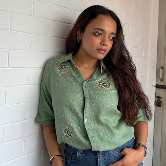 Tara-Mandala Unisex Embriodered Shirt